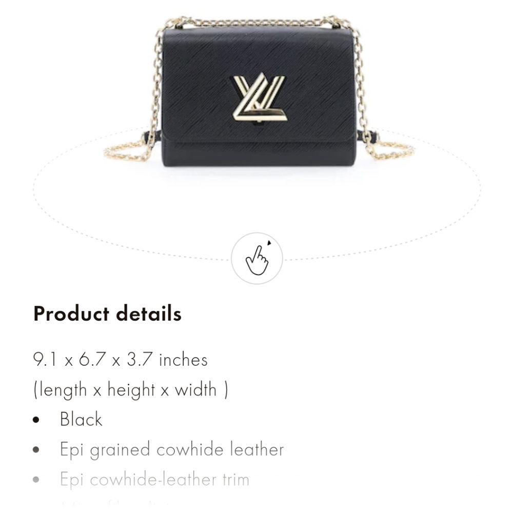 Louis Vuitton Twist MM black - Picture 5 of 6
